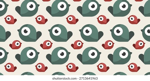 Lindo pájaro sin patrón – estilo escandinavo Folk