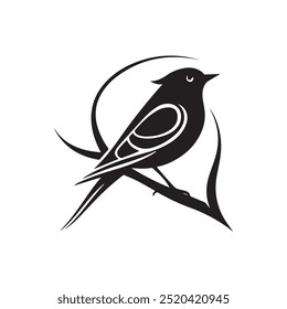 Cute bird silhouette vector art offers charming, minimalist bird designs perfect for creative projects. These simple, versatile vectors add a playful and natural touch to various design works.