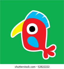 cute bird sticker