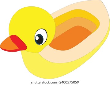 Cute bird toy vector illustration