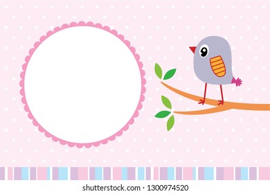 cute bird valentine's day greeting