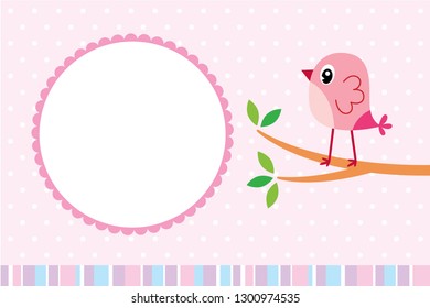 cute bird valentine's day greeting