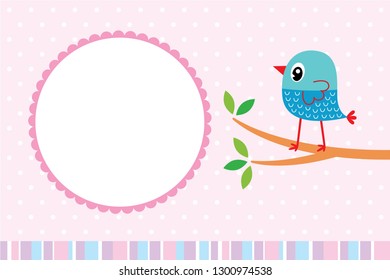 cute bird valentine's day greeting