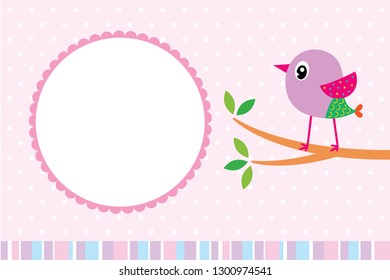 cute bird valentine's day greeting