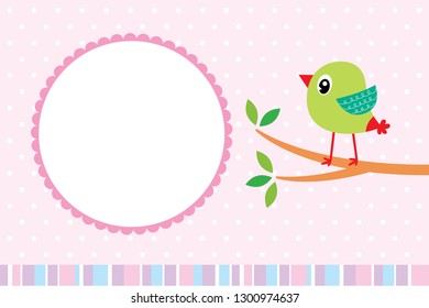 cute bird valentine's day greeting