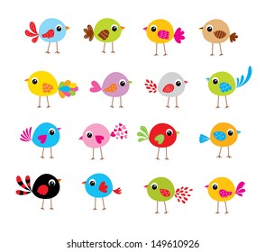 cute bird vector