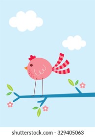 cute bird vector