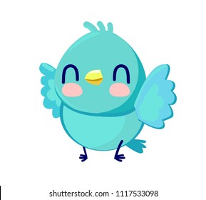 Cute Bird Vector Illustration