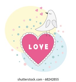 cute bird. vector illustration