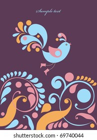 cute bird. vector illustration