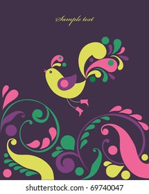 cute bird. vector illustration