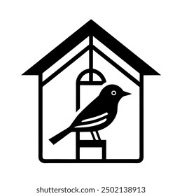 Cute Bird Vector Illustration | Cartoon, Clipart, and Line Art Design Charming bird vector design, ideal for playful projects and creative illustrations