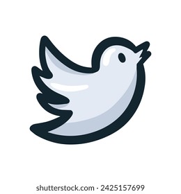 Netter Vogel Vektor Illustration Symbol