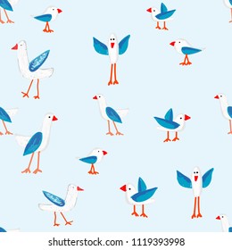 cute bird vector pattern