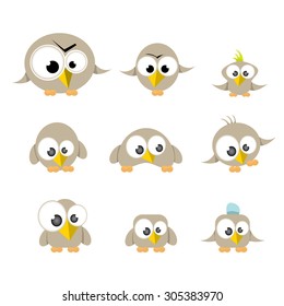 cute birds collection