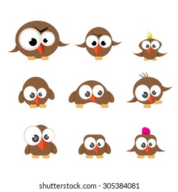 cute birds collection