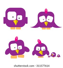 cute birds collection