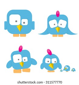 cute birds collection