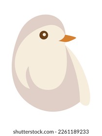 Icono plano de pájaros pequeños Nidos de pájaro. Ilustración del vector