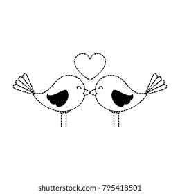 cute birds with hearts