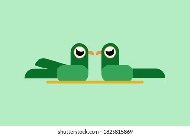 las aves lindas adoran el diseño vectorial