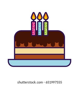 cute birthday cake cartoon