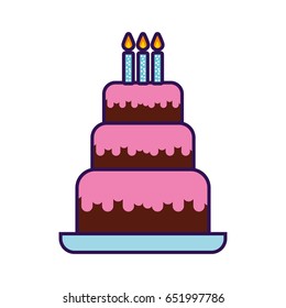 cute birthday cake cartoon