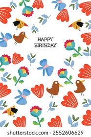 cute birthday greeting cards design