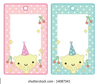 cute birthday labels