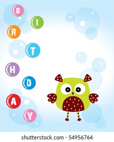 cute birthday owl