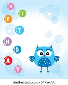 cute birthday owl