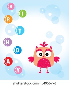 cute birthday owl