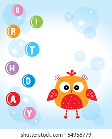 cute birthday owl
