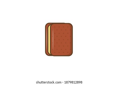 Cute Biscuits Food Icon Design