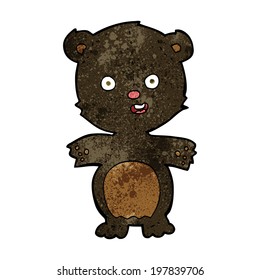 cute black bear cartoon