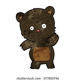 cute black bear cartoon