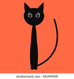 Cute black cat