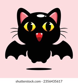 cute black cat and