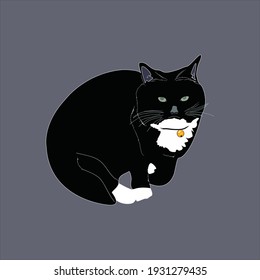 猫 イラスト かわいい のベクター画像素材 画像 ベクターアート Shutterstock