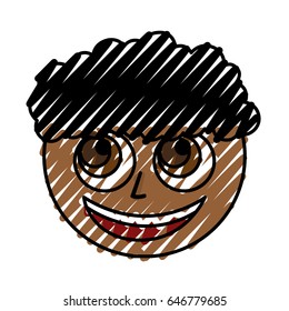cute black child character