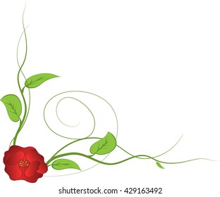 Cute black floral card background. vector illustration.