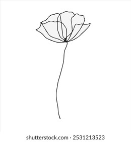 Lindo arte gráfico de computadora de flor negra