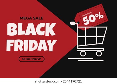 cute black friday background template