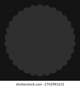 Cute black gingham frame illustration