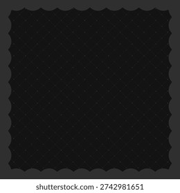 Cute black gingham frame illustration