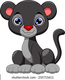 Cute Black Panther Cartoon 