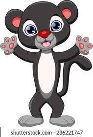 Cute Black Panther Cartoon 