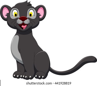 Cute Black Panther Posing