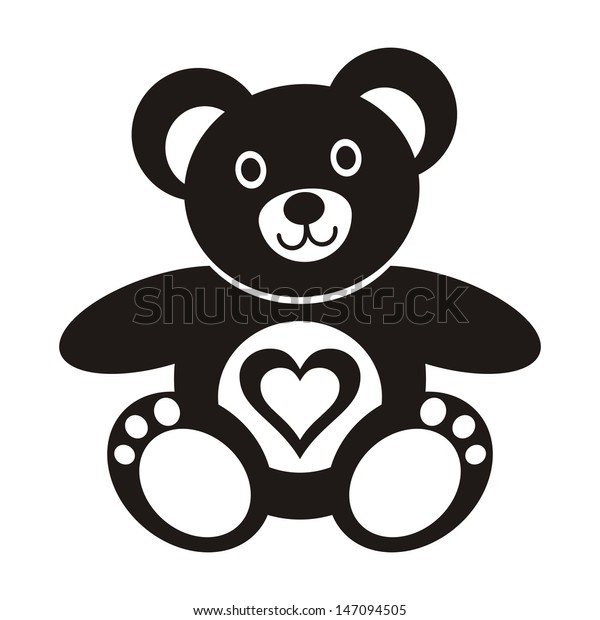 black colour teddy bear