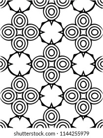 Cute black white artistic fashion vector pattern design for many creative ideas